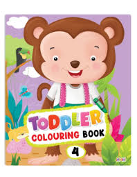 Toddler Colouring Book 4 by Jolly Kids book cover