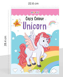 Copy Colour Unicorn by Jolly Kids book cover