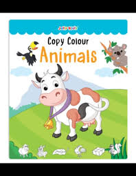 Copy Colour Animals by Jolly Kids book cover