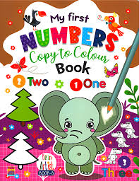 My First Numbers Copy to Colour Book 9 by Hello Friend Books book cover