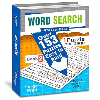 Word Search With Solutions: 150+ Puzzles For Adults (Book 2) by Mamta Garg book cover