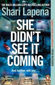 She Didn't See It Coming by Shari Lapena book cover