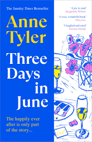 Three Days in June by Anne Tyler book cover